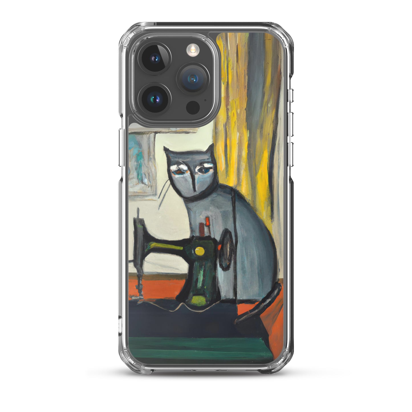 iPhone® "Sewing Cats" Clear Phone Case Design – The Perfect Gift for People who Love to Sew