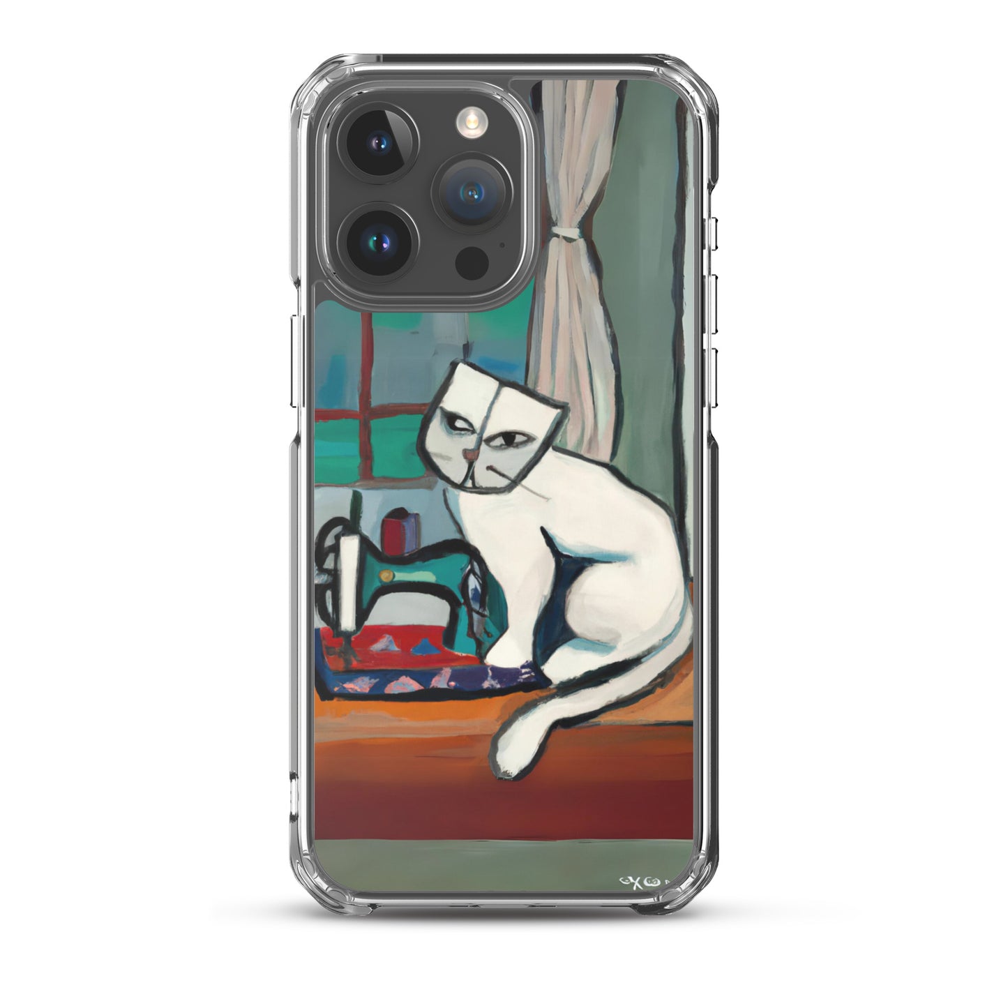 iPhone® "Sewing Cats" Clear Phone Case Design – The Perfect Gift for People who Love to Sew