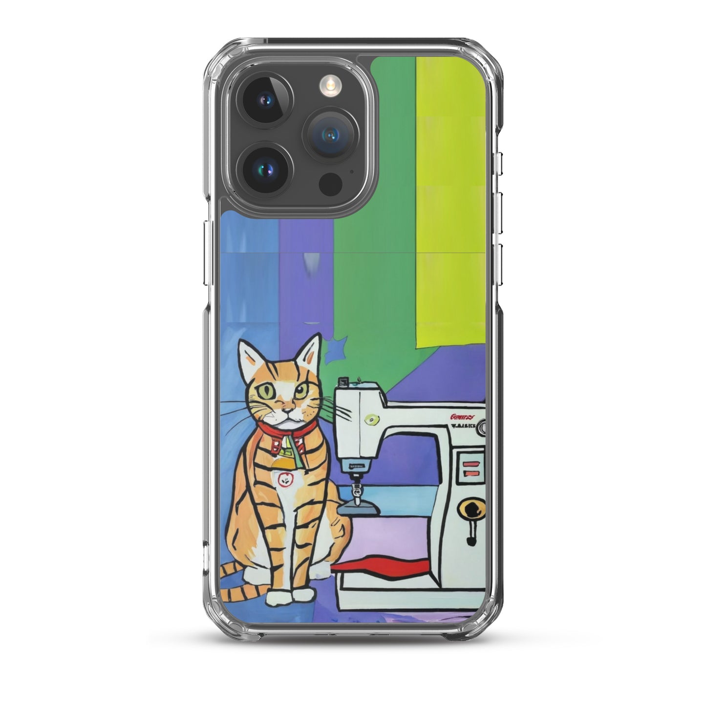 iPhone® "Sewing Cats" Clear Phone Case Design – The Perfect Gift for People who Love to Sew