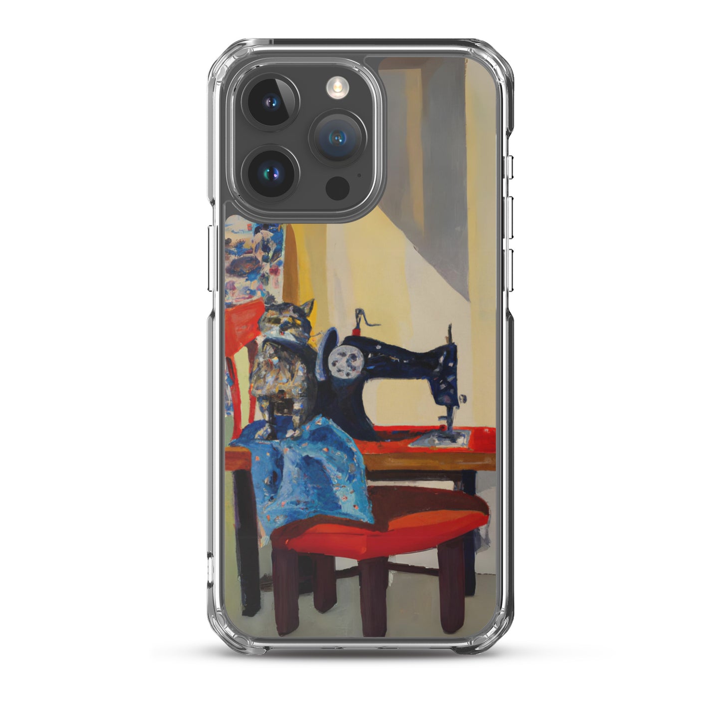 iPhone® "Sewing Cats" Clear Phone Case Design – The Perfect Gift for People who Love to Sew