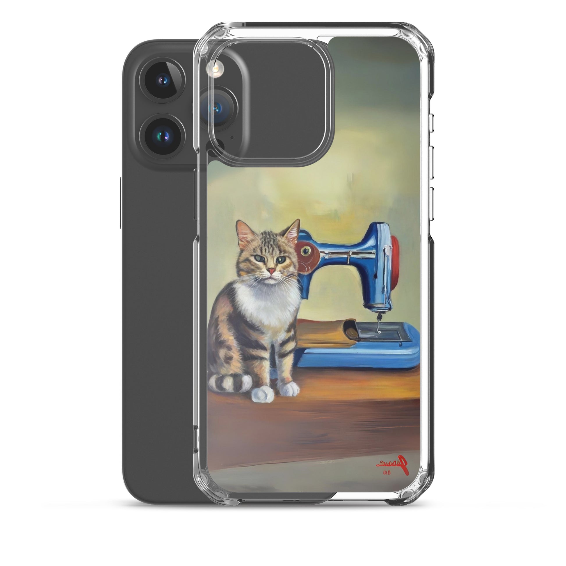 iPhone® "Sewing Cats" Clear Phone Case Design – The Perfect Gift for People who Love to Sew