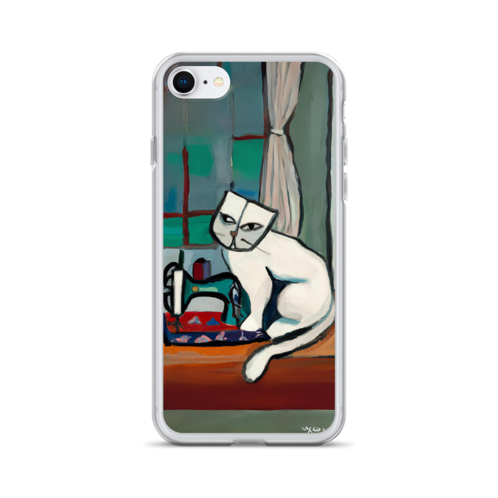 iPhone® "Sewing Cats" Clear Phone Case Design – The Perfect Gift for People who Love to Sew