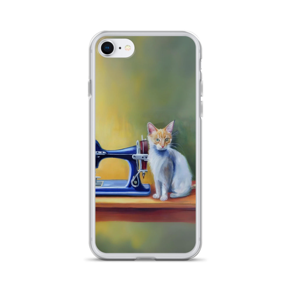 iPhone® "Sewing Cats" Clear Phone Case Design – The Perfect Gift for People who Love to Sew