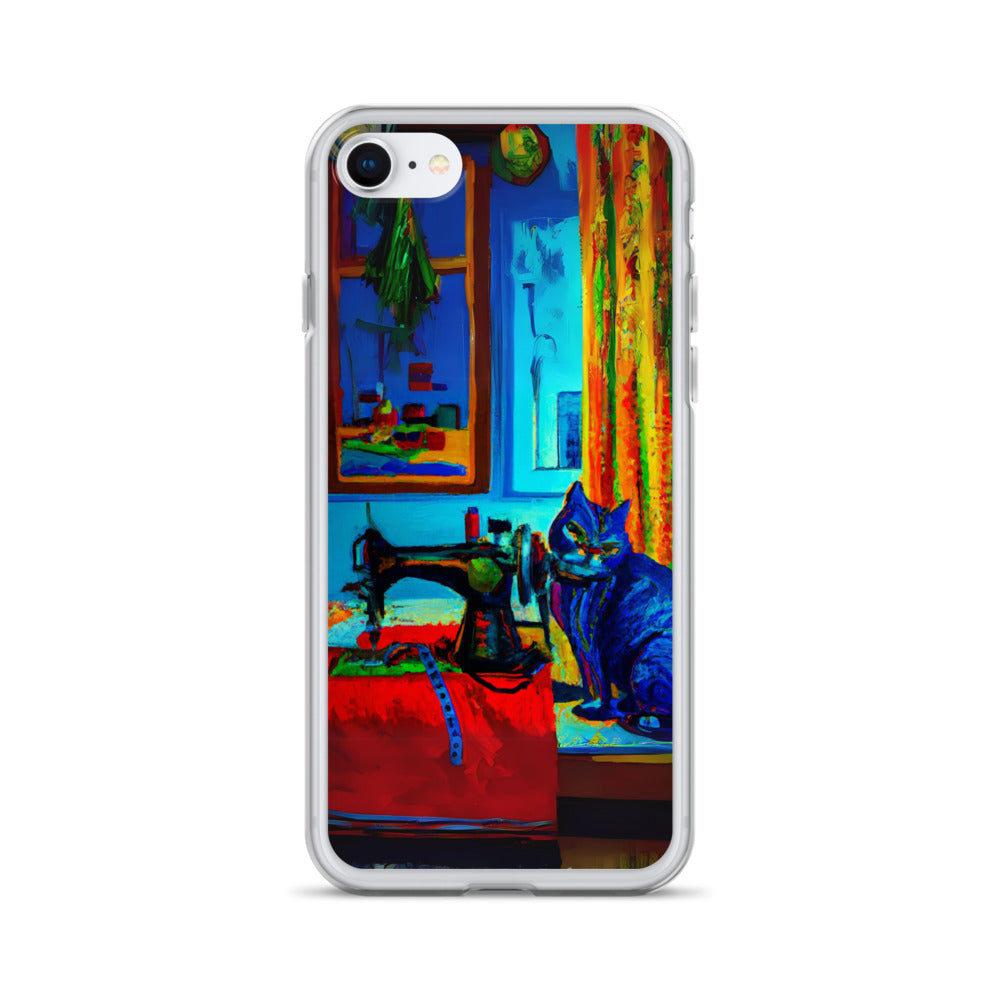 iPhone® "Sewing Cats" Clear Phone Case Design – The Perfect Gift for People who Love to Sew