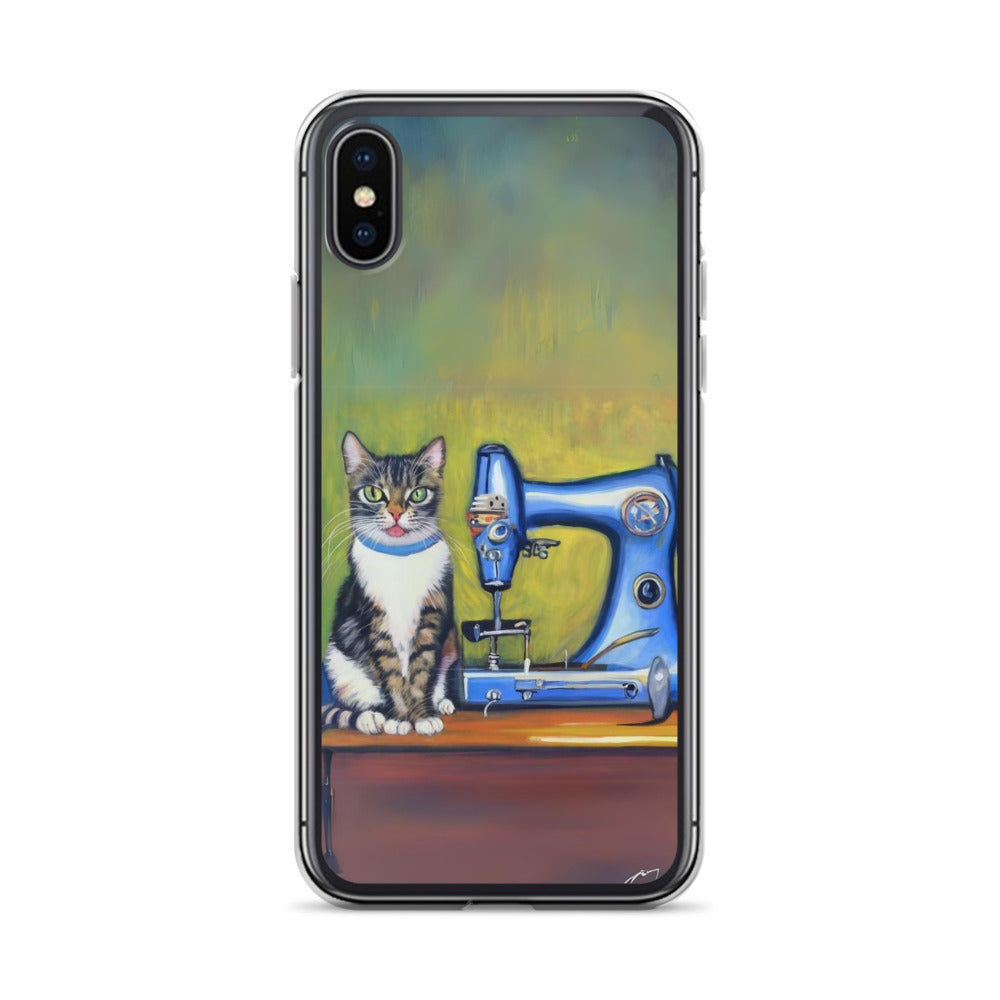 iPhone® "Sewing Cats" Clear Phone Case Design – The Perfect Gift for People who Love to Sew