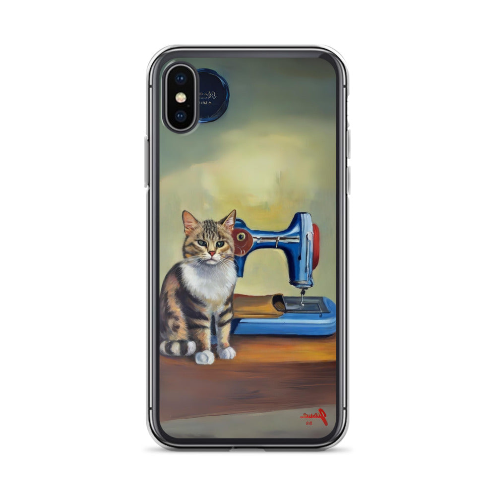 iPhone® "Sewing Cats" Clear Phone Case Design – The Perfect Gift for People who Love to Sew