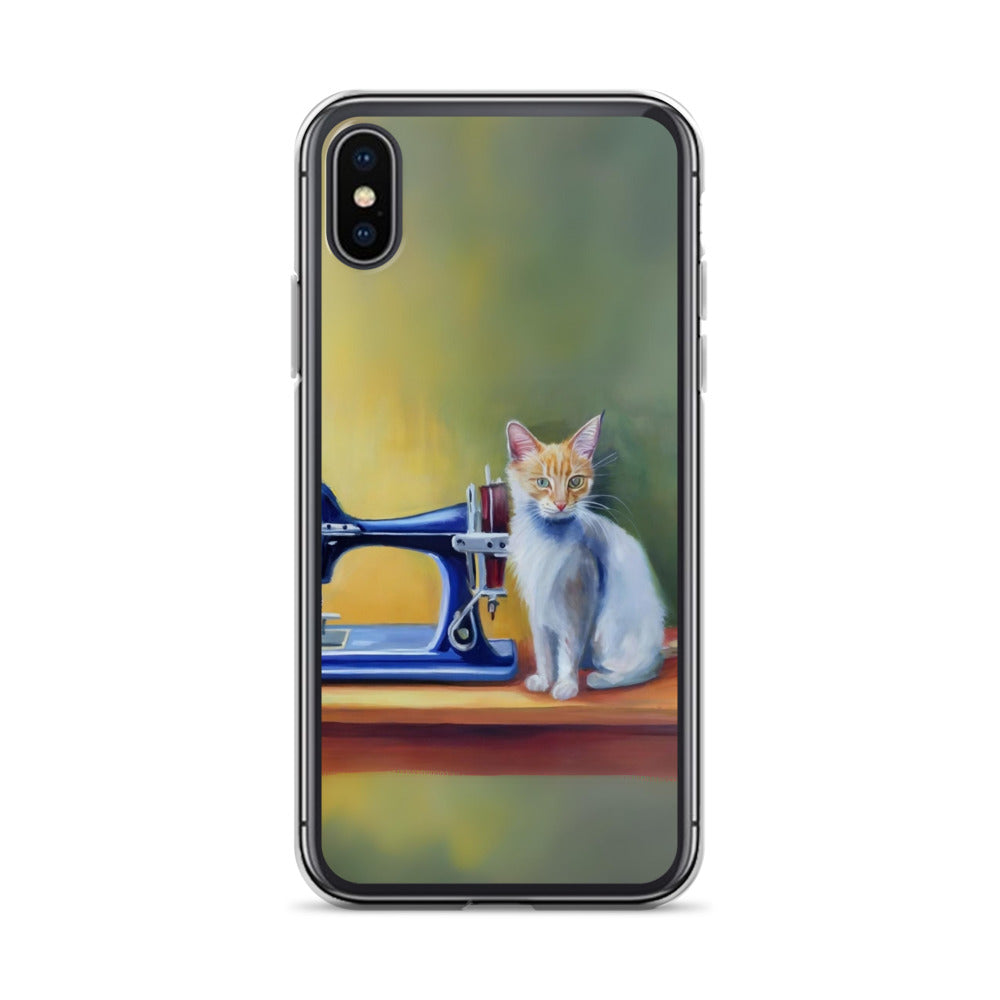 iPhone® "Sewing Cats" Clear Phone Case Design – The Perfect Gift for People who Love to Sew