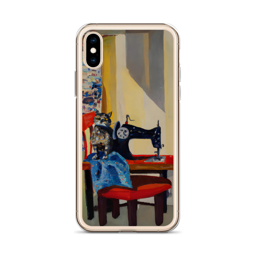 iPhone® Sewing Cats Clear Phone Case 2