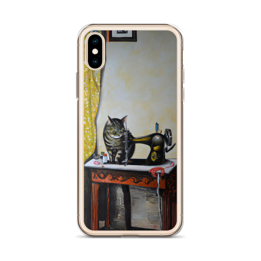 iPhone® Sewing Cats Clear Phone Case 1