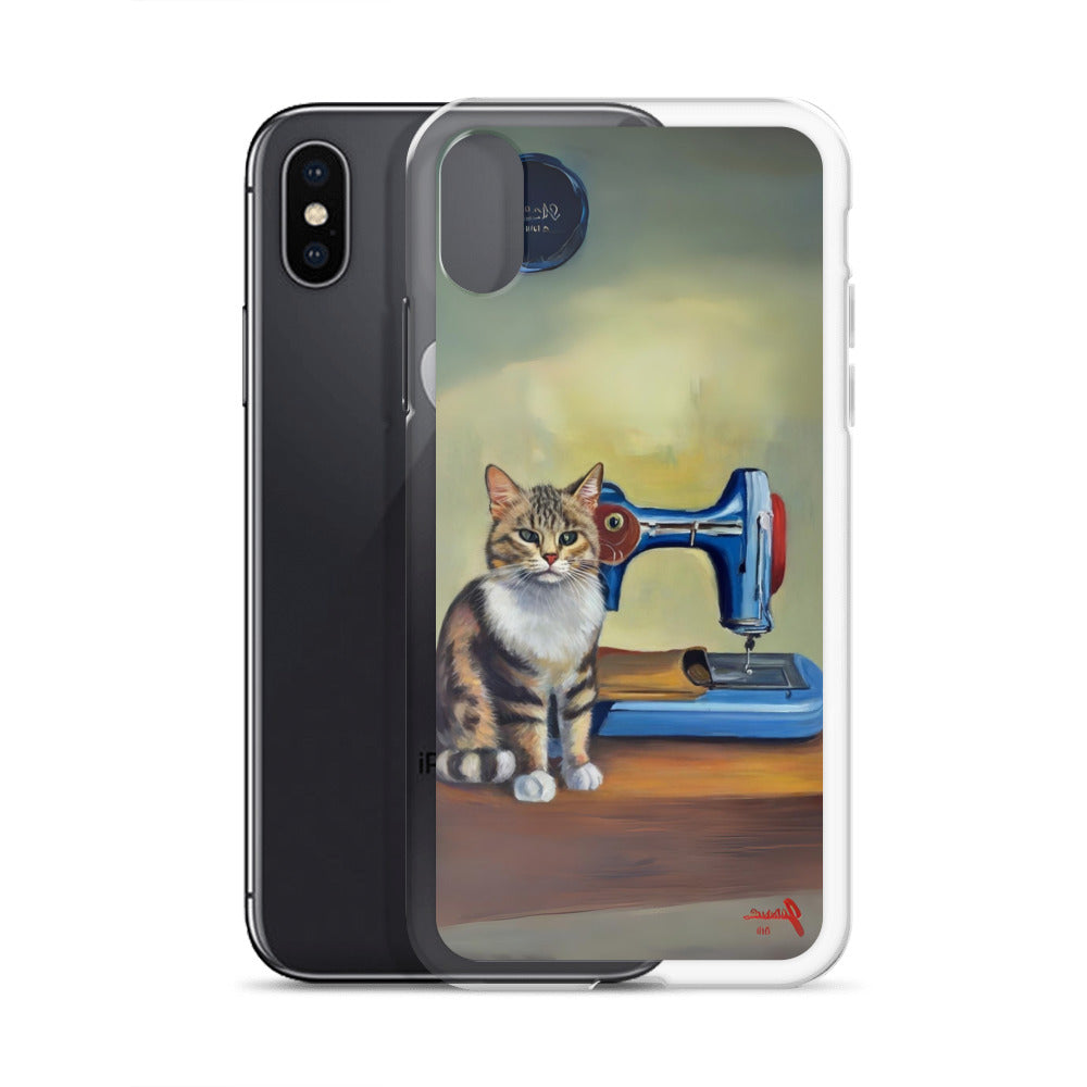 iPhone® "Sewing Cats" Clear Phone Case Design – The Perfect Gift for People who Love to Sew