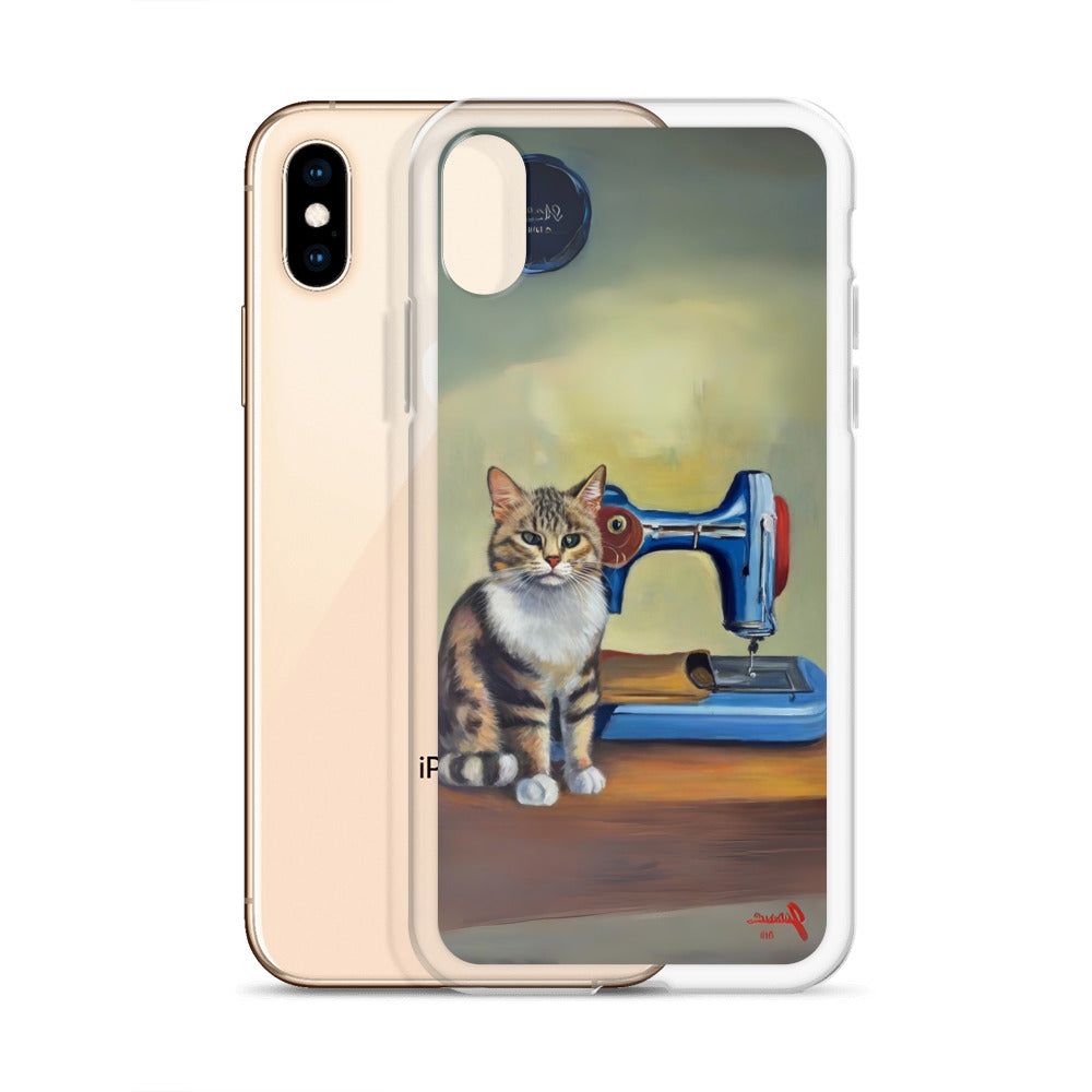 iPhone® "Sewing Cats" Clear Phone Case Design – The Perfect Gift for People who Love to Sew