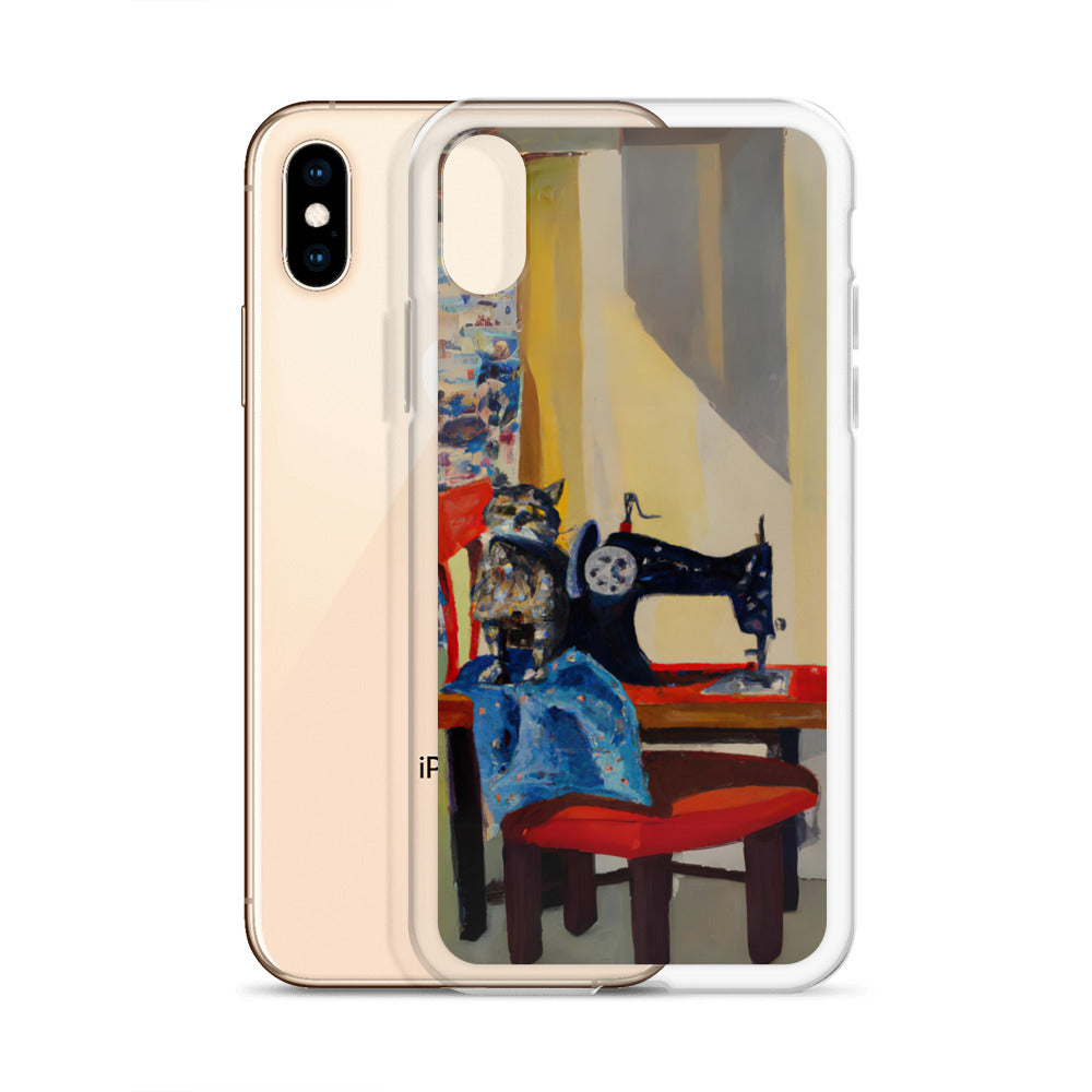 iPhone® Sewing Cats Clear Phone Case 2