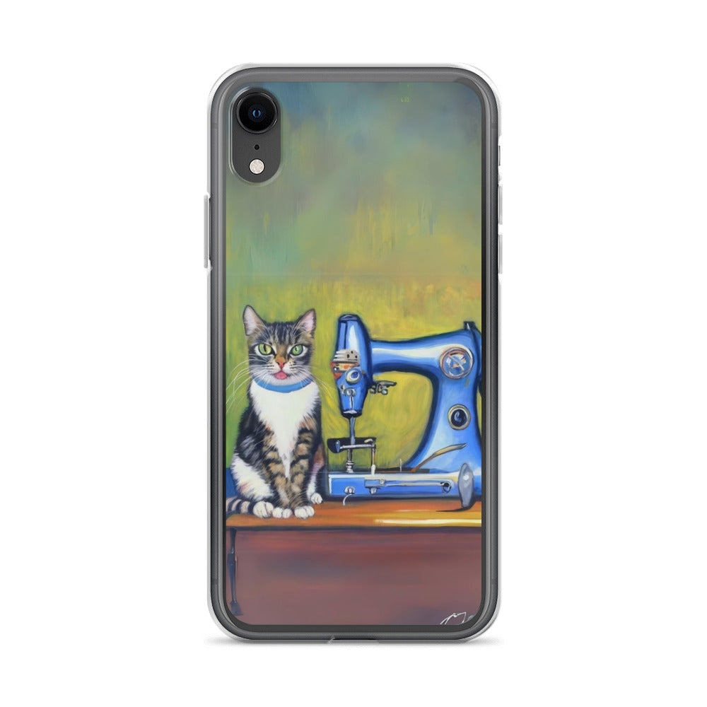 iPhone® "Sewing Cats" Clear Phone Case Design – The Perfect Gift for People who Love to Sew