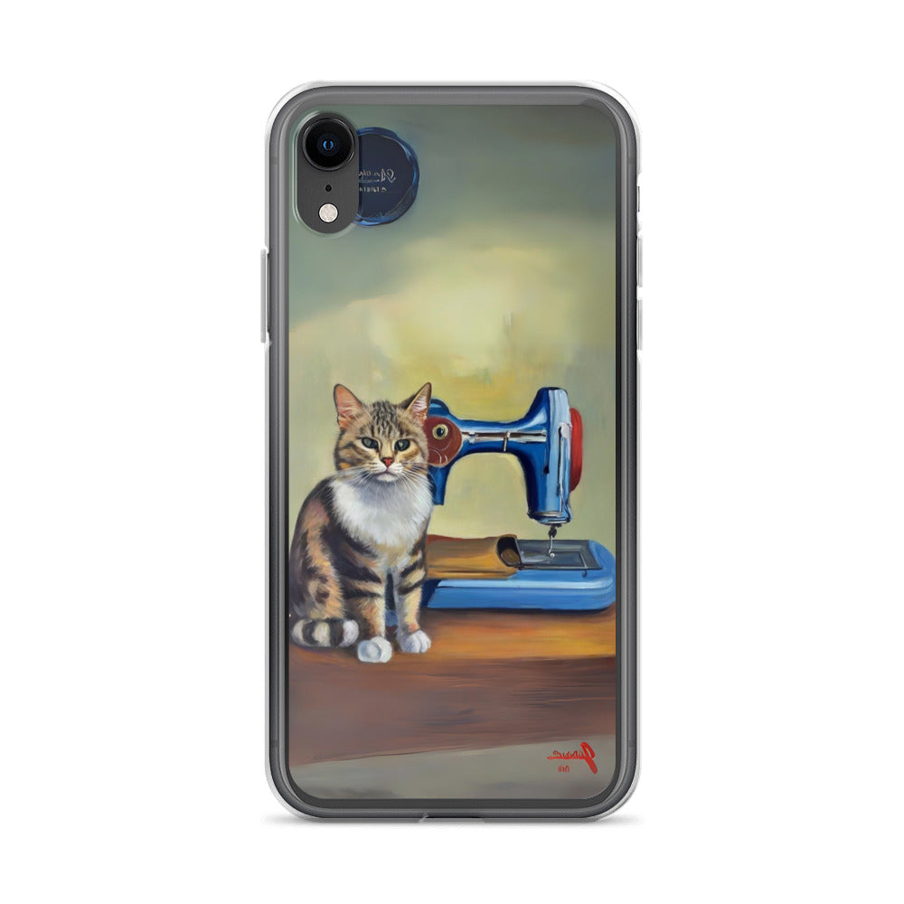 iPhone® "Sewing Cats" Clear Phone Case Design – The Perfect Gift for People who Love to Sew