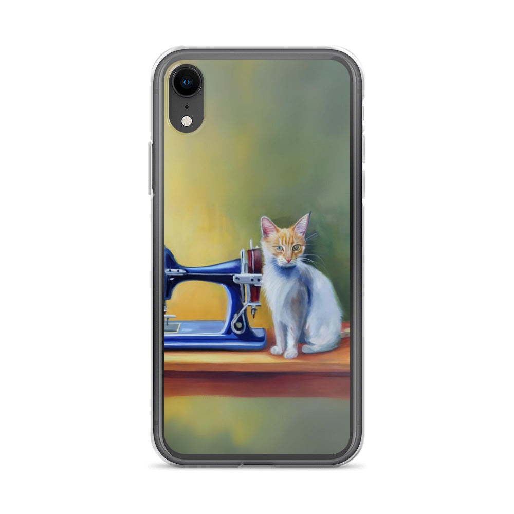 iPhone® "Sewing Cats" Clear Phone Case Design – The Perfect Gift for People who Love to Sew