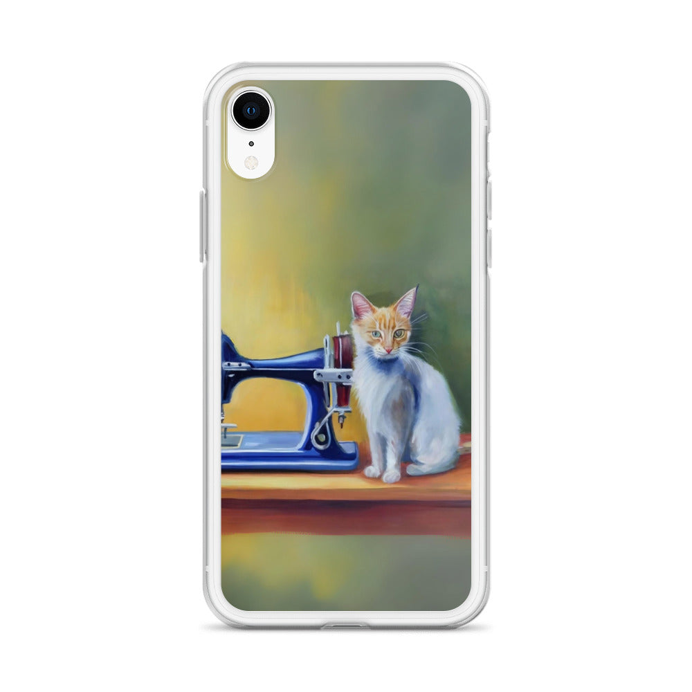 iPhone® "Sewing Cats" Clear Phone Case Design – The Perfect Gift for People who Love to Sew