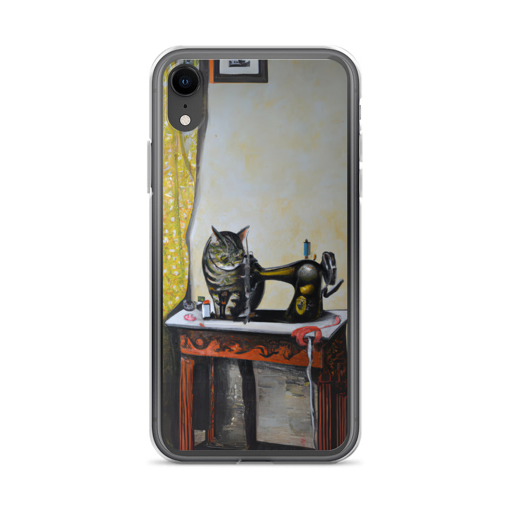 iPhone® Sewing Cats Clear Phone Case 1