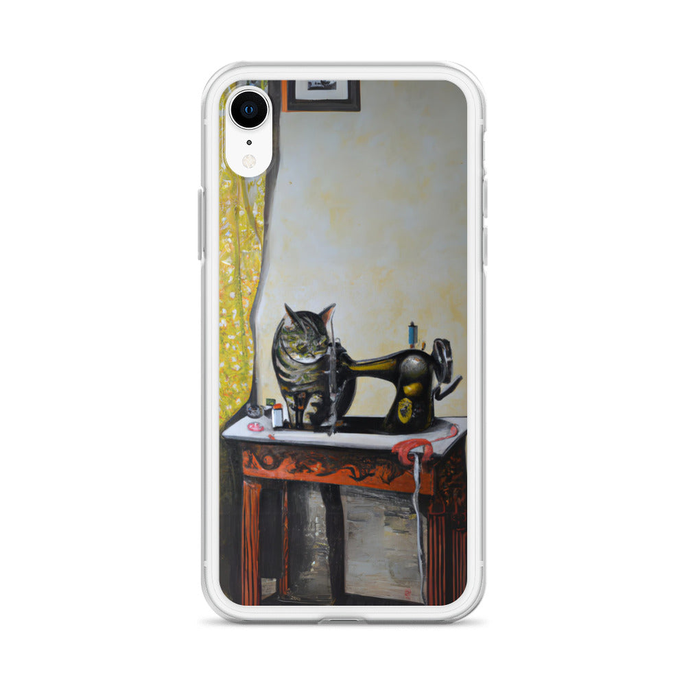 iPhone® Sewing Cats Clear Phone Case 1