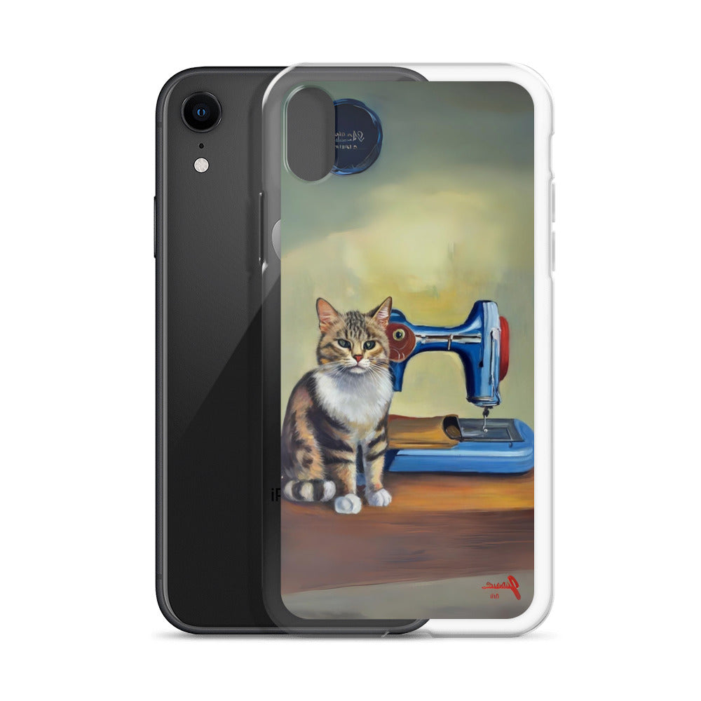 iPhone® "Sewing Cats" Clear Phone Case Design – The Perfect Gift for People who Love to Sew