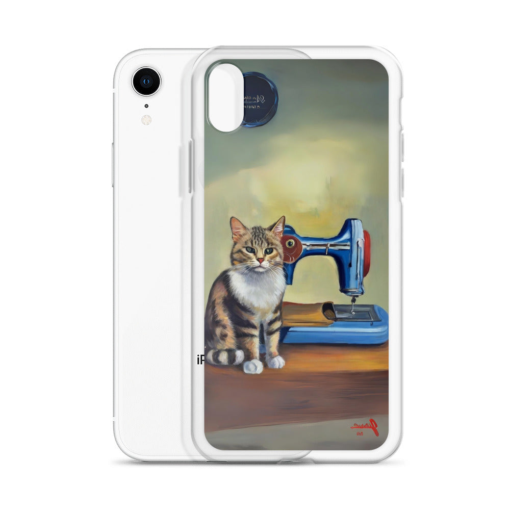 iPhone® "Sewing Cats" Clear Phone Case Design – The Perfect Gift for People who Love to Sew