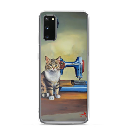 Samsung® Galaxy "Sewing Cats" Clear Phone Case Design – The Perfect Gift for People who Love to Sew