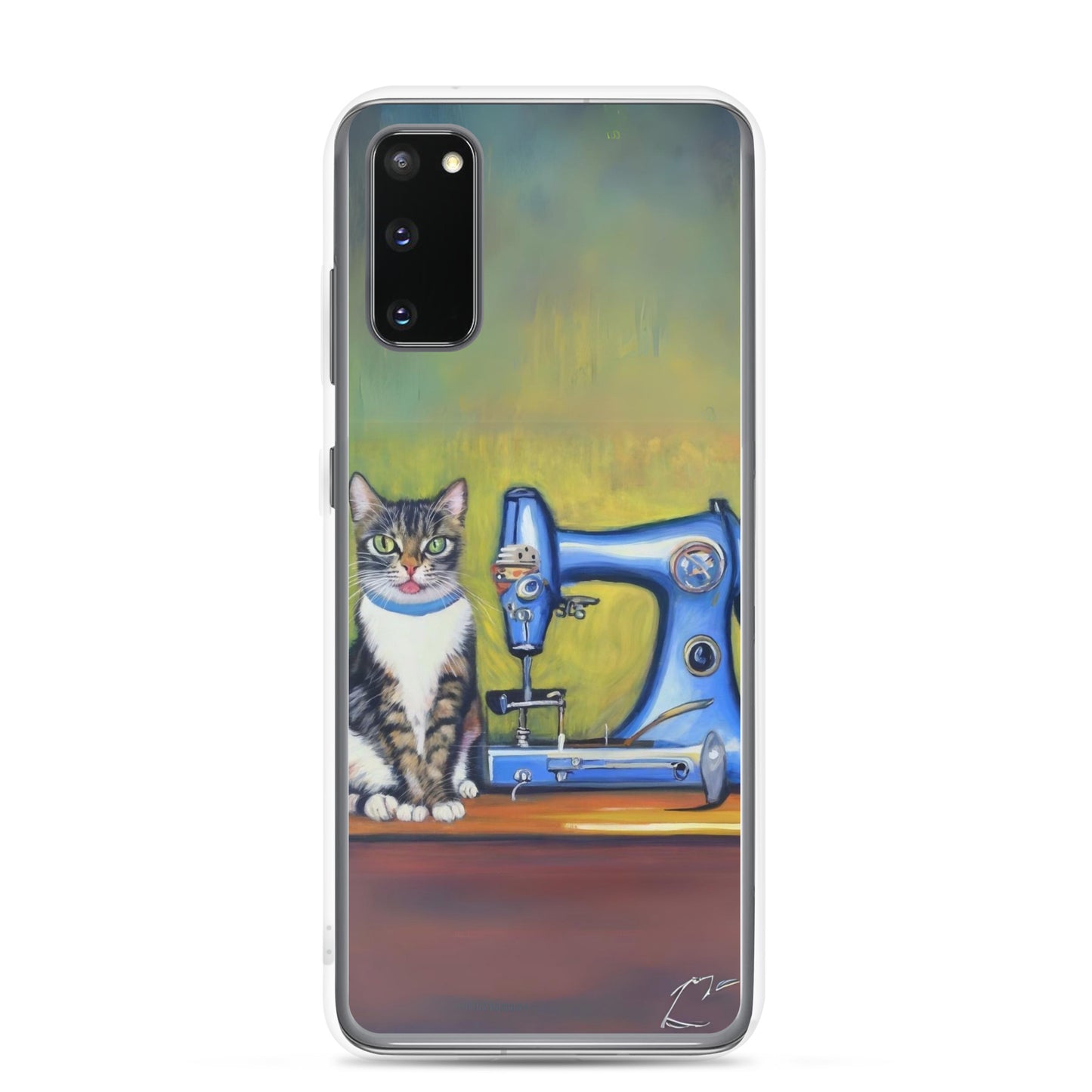 Samsung® Galaxy "Sewing Cats" Clear Phone Case Design – The Perfect Gift for People who Love to Sew