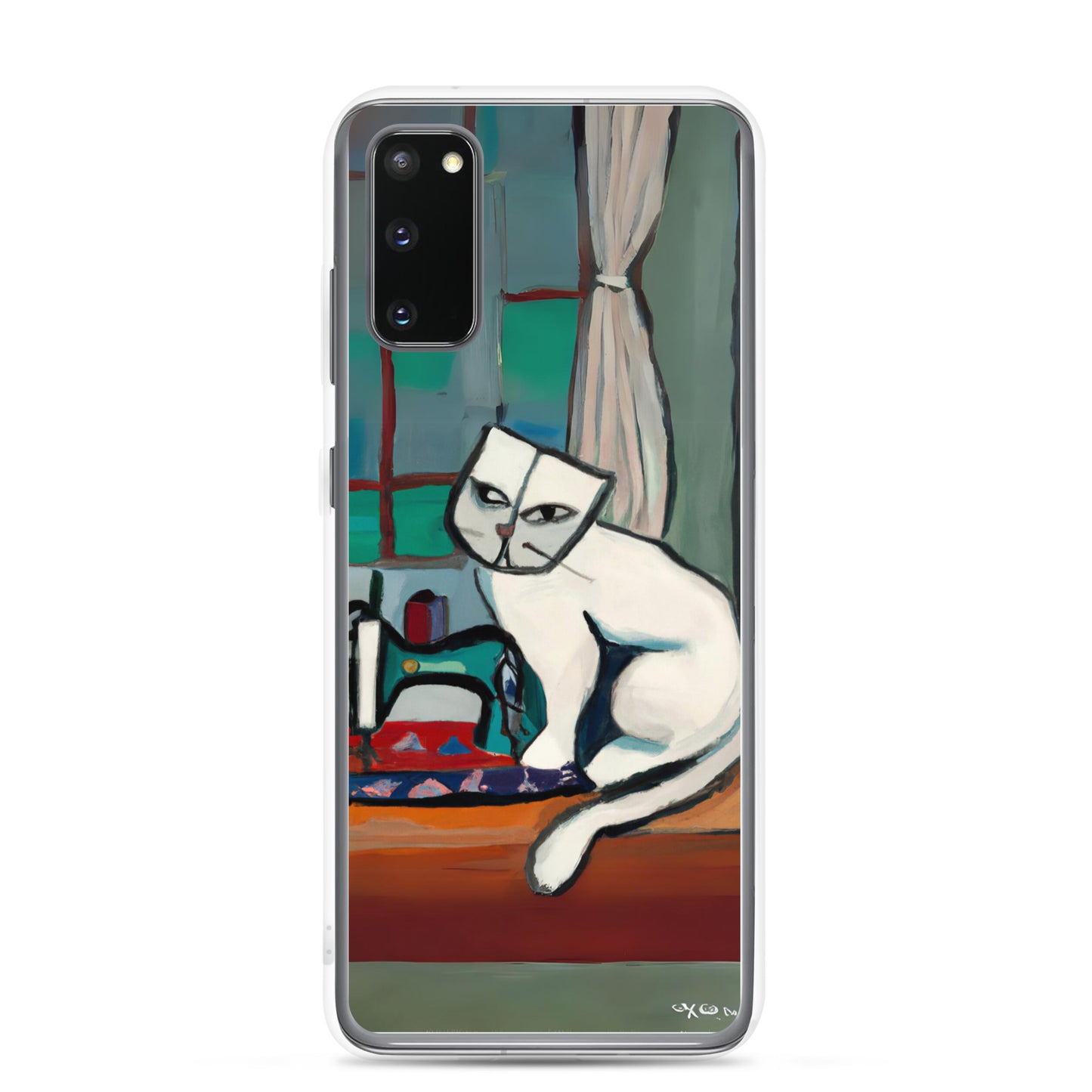 Samsung® Galaxy "Sewing Cats" Clear Phone Case Design – The Perfect Gift for People who Love to Sew