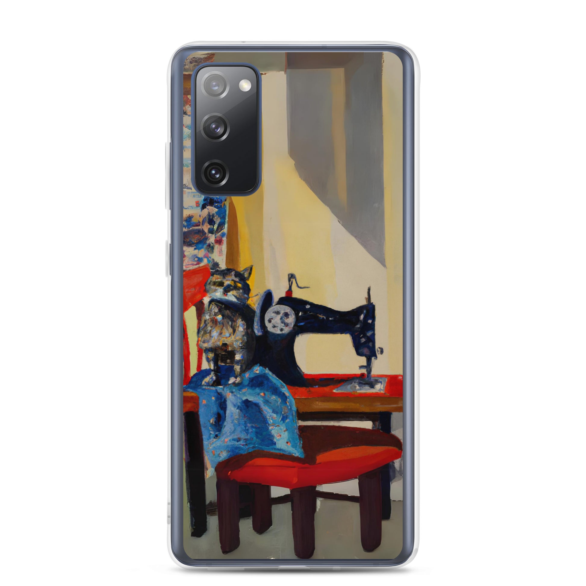 Samsung® Galaxy "Sewing Cats" Clear Phone Case Design – The Perfect Gift for People who Love to Sew