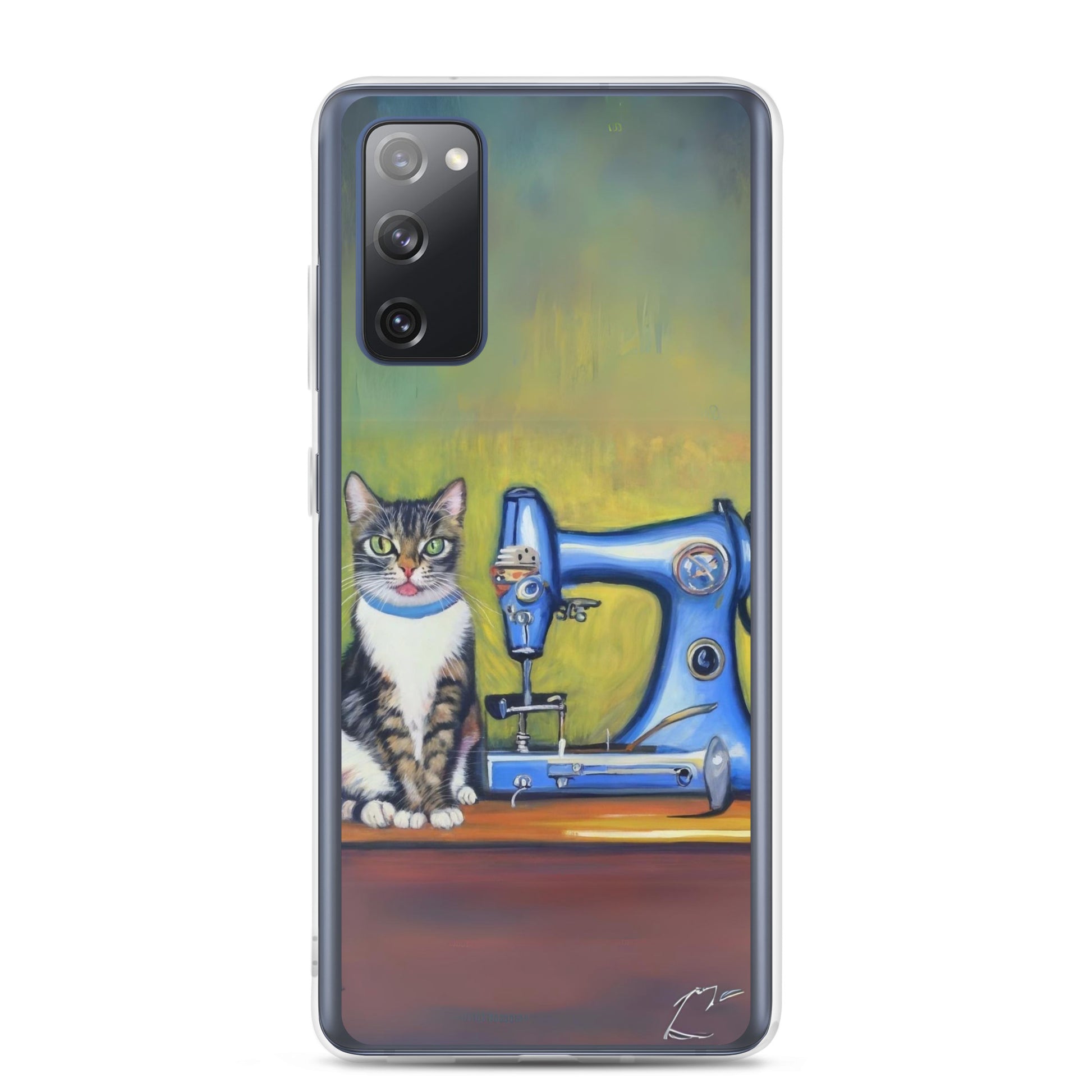 Samsung® Galaxy "Sewing Cats" Clear Phone Case Design – The Perfect Gift for People who Love to Sew