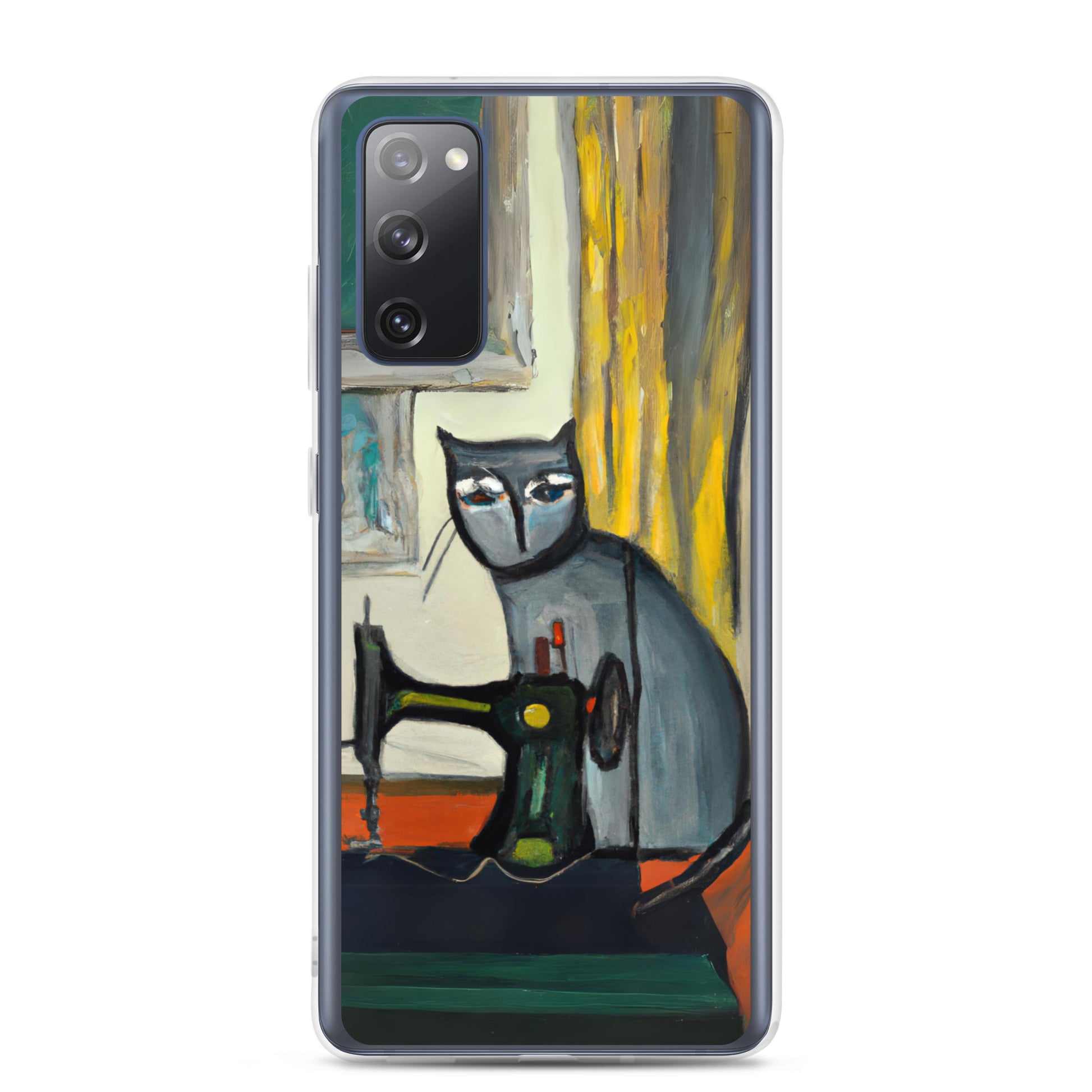 Samsung® Galaxy s20 fe "Sewing Cats" Clear Phone Case Design – The Perfect Gift for People who Love to Sew