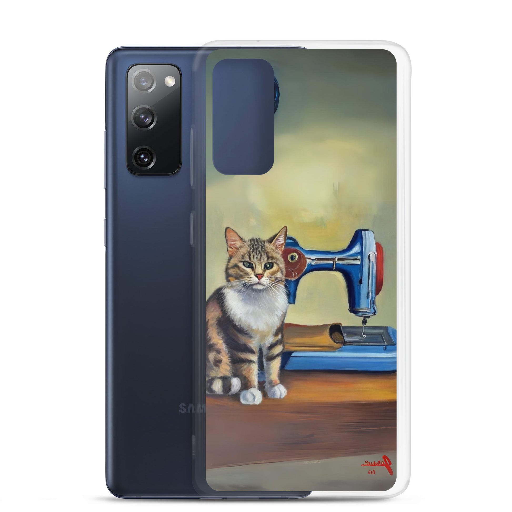 Samsung® Galaxy "Sewing Cats" Clear Phone Case Design – The Perfect Gift for People who Love to Sew