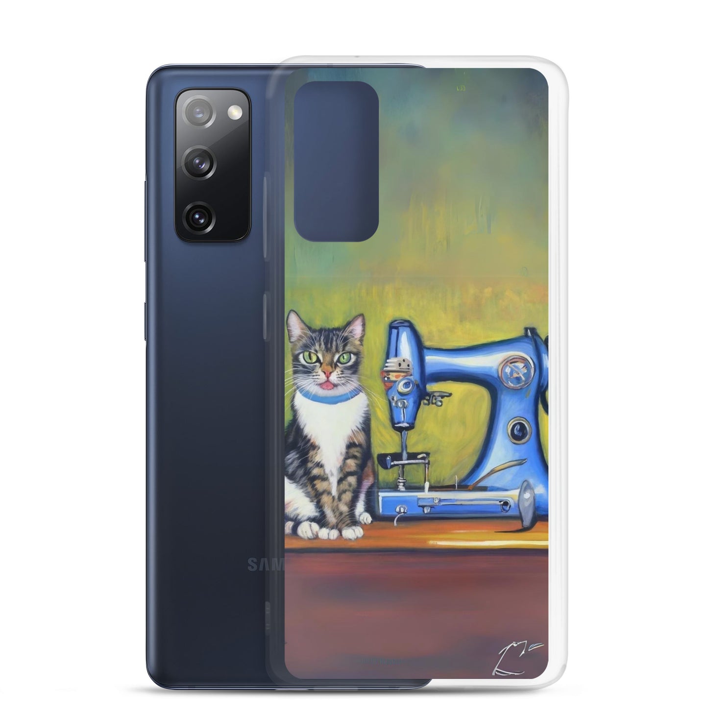 Samsung® Galaxy "Sewing Cats" Clear Phone Case Design – The Perfect Gift for People who Love to Sew