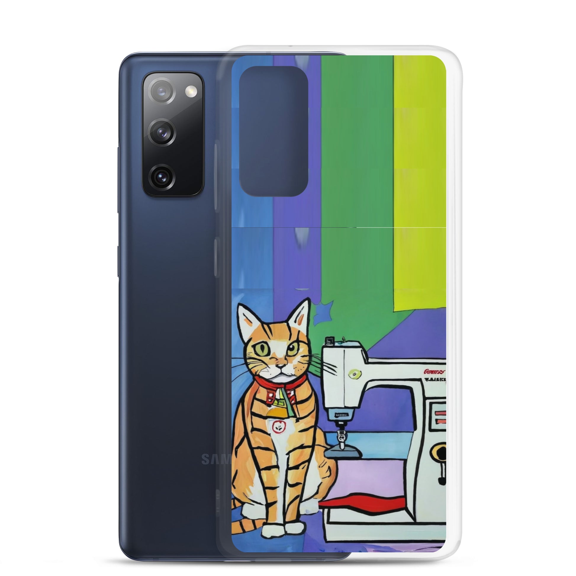 Samsung® Galaxy "Sewing Cats" Clear Phone Case Design – The Perfect Gift for People who Love to Sew