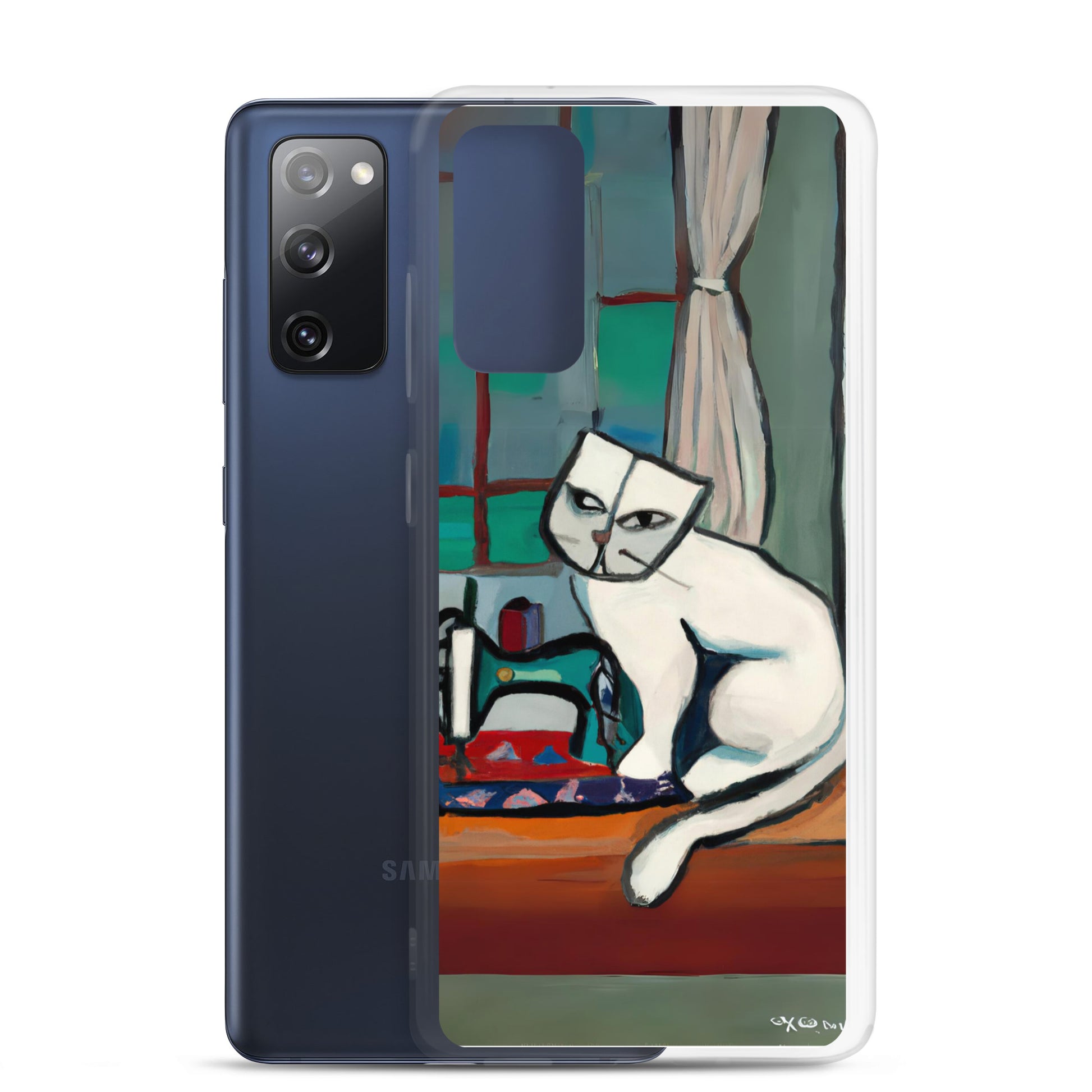 Samsung® Galaxy "Sewing Cats" Clear Phone Case Design – The Perfect Gift for People who Love to Sew