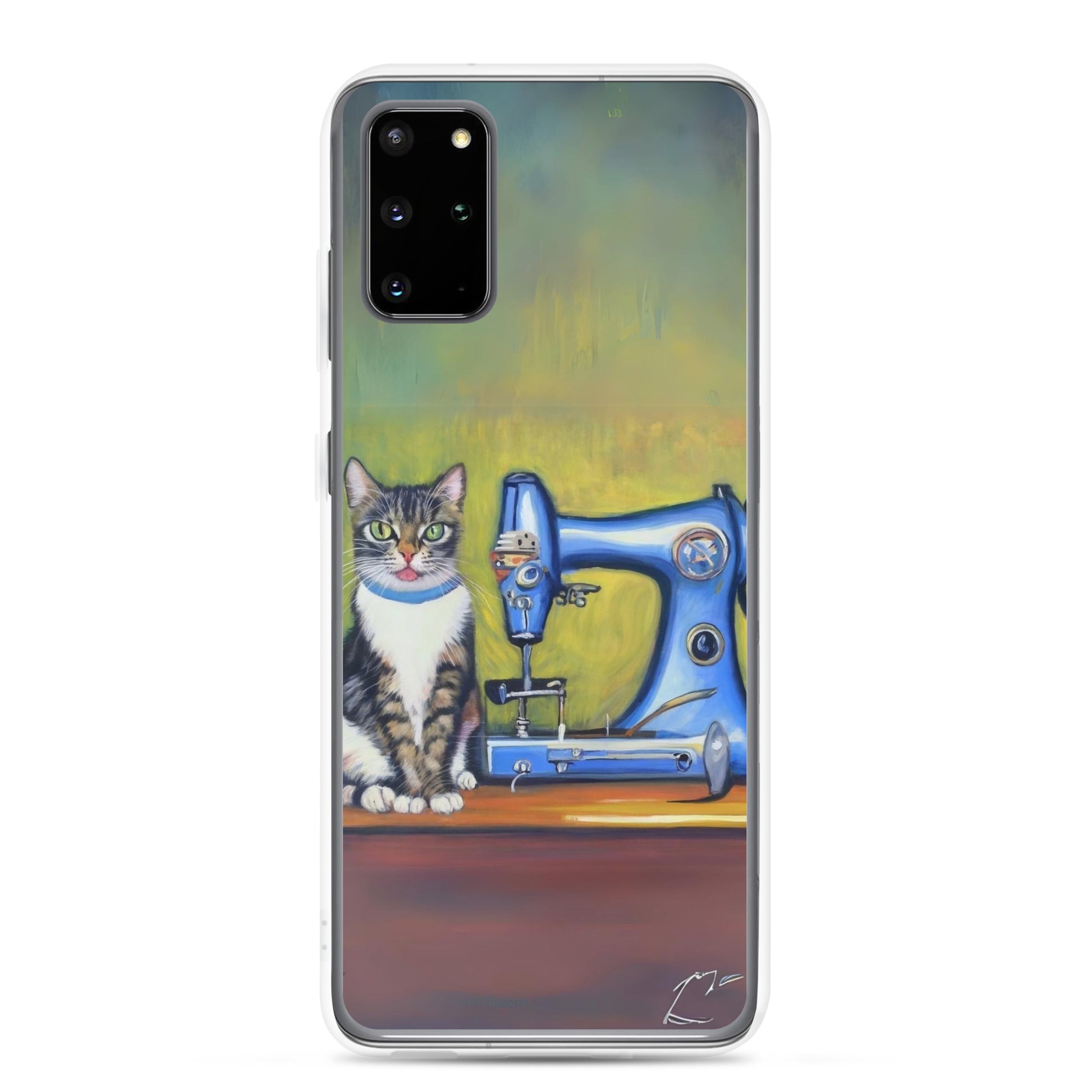 Samsung® Galaxy "Sewing Cats" Clear Phone Case Design – The Perfect Gift for People who Love to Sew