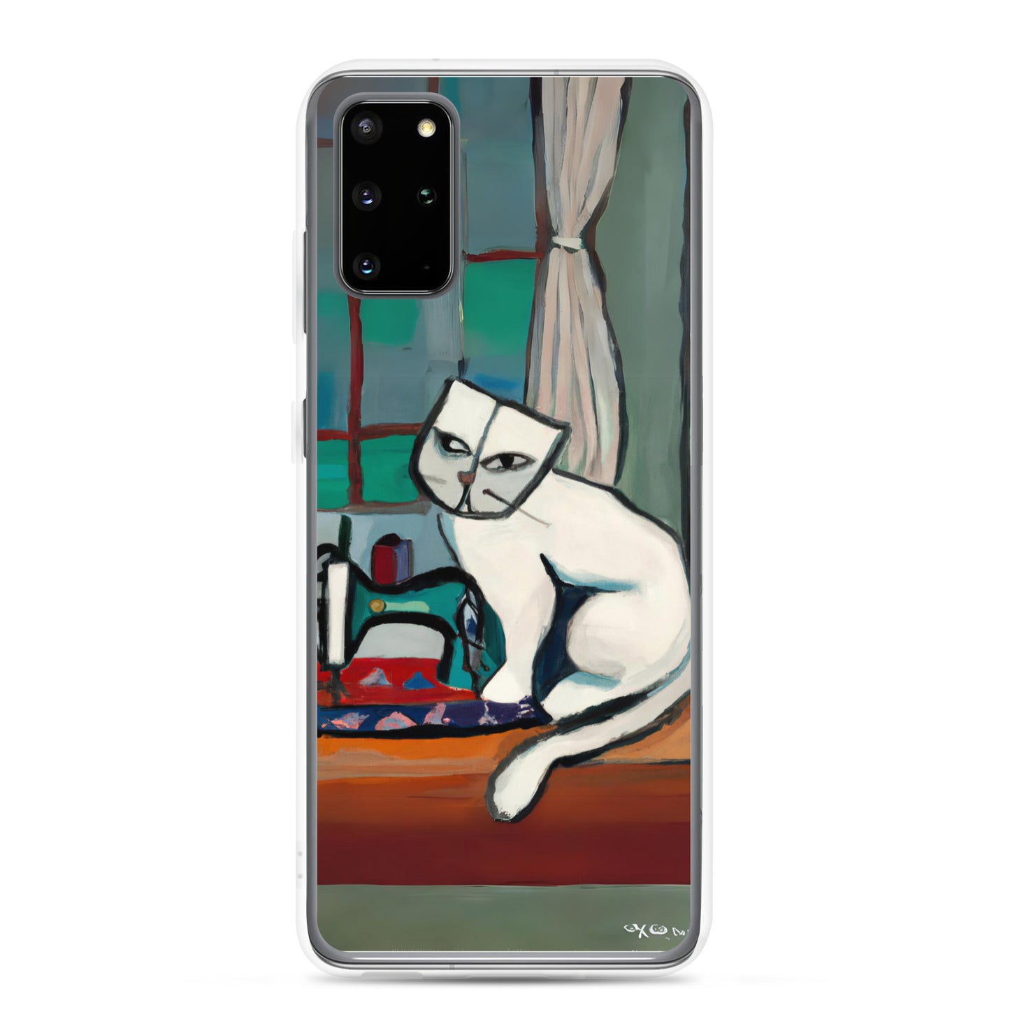 Samsung® Galaxy "Sewing Cats" Clear Phone Case Design – The Perfect Gift for People who Love to Sew