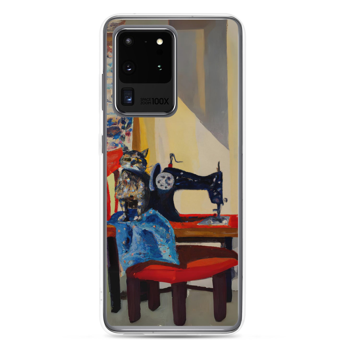 Samsung® Galaxy "Sewing Cats" Clear Phone Case Design – The Perfect Gift for People who Love to Sew