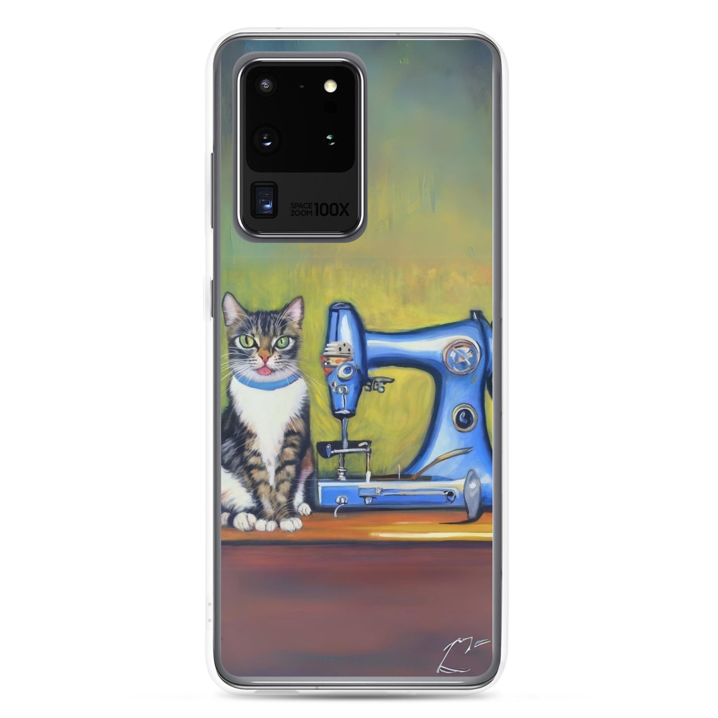 Samsung® Galaxy "Sewing Cats" Clear Phone Case Design – The Perfect Gift for People who Love to Sew