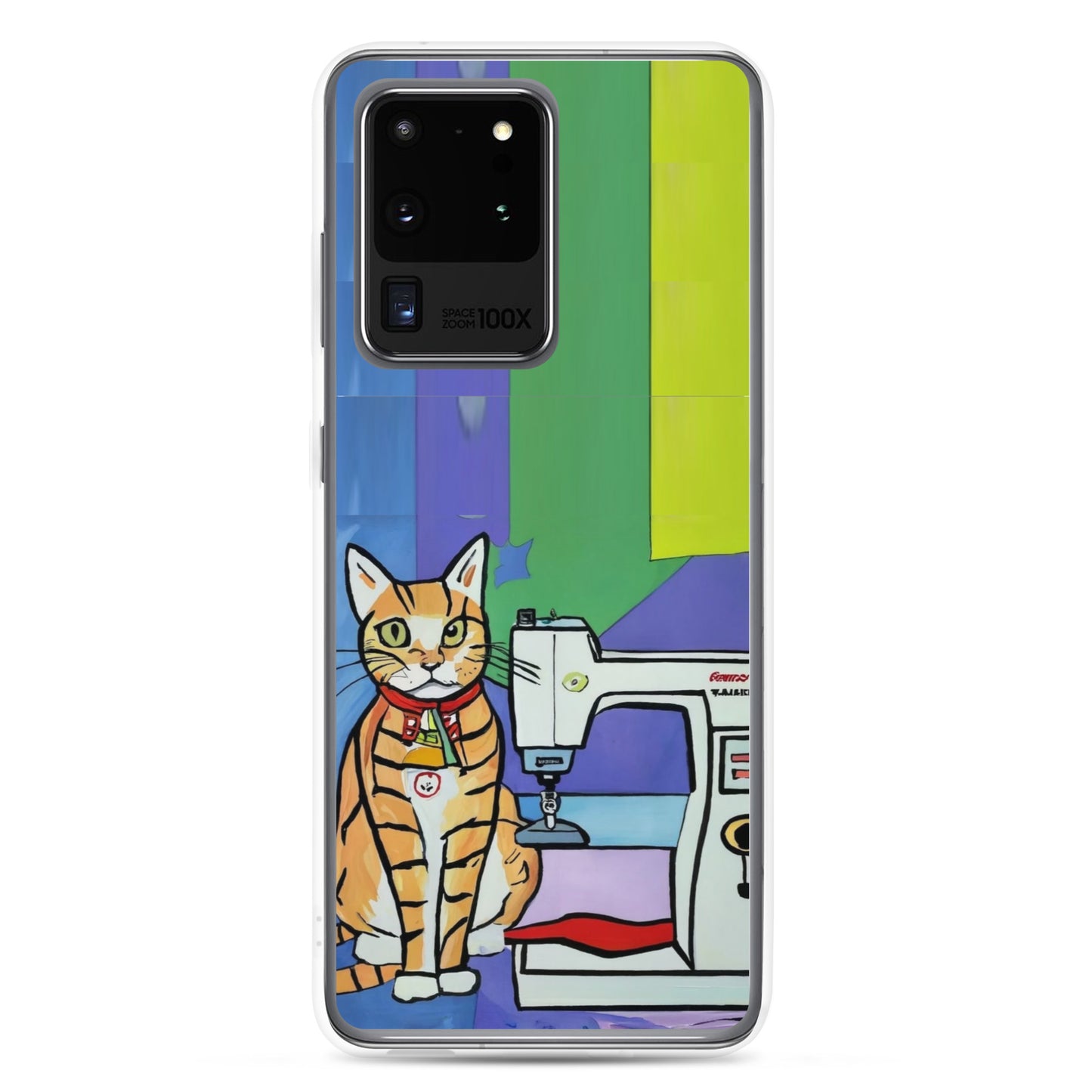 Samsung® Galaxy "Sewing Cats" Clear Phone Case Design – The Perfect Gift for People who Love to Sew