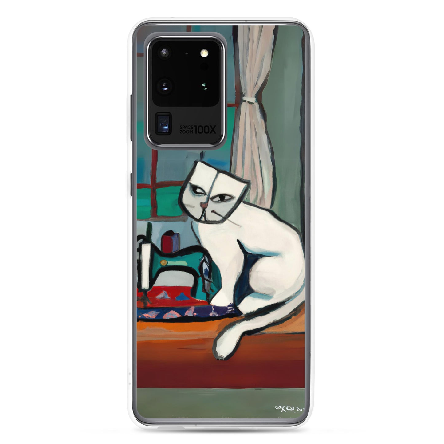 Samsung® Galaxy "Sewing Cats" Clear Phone Case Design – The Perfect Gift for People who Love to Sew