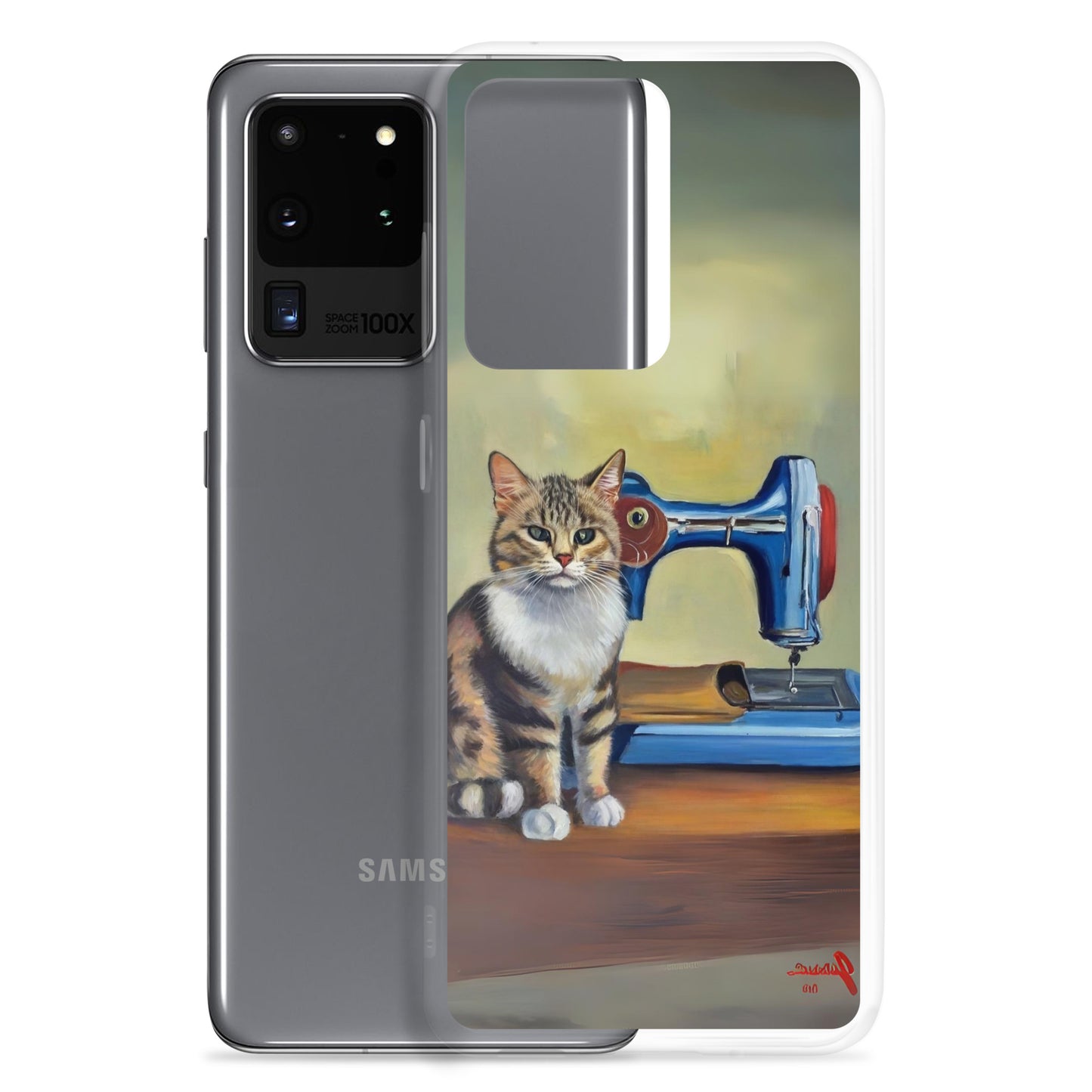 Samsung® Galaxy "Sewing Cats" Clear Phone Case Design – The Perfect Gift for People who Love to Sew