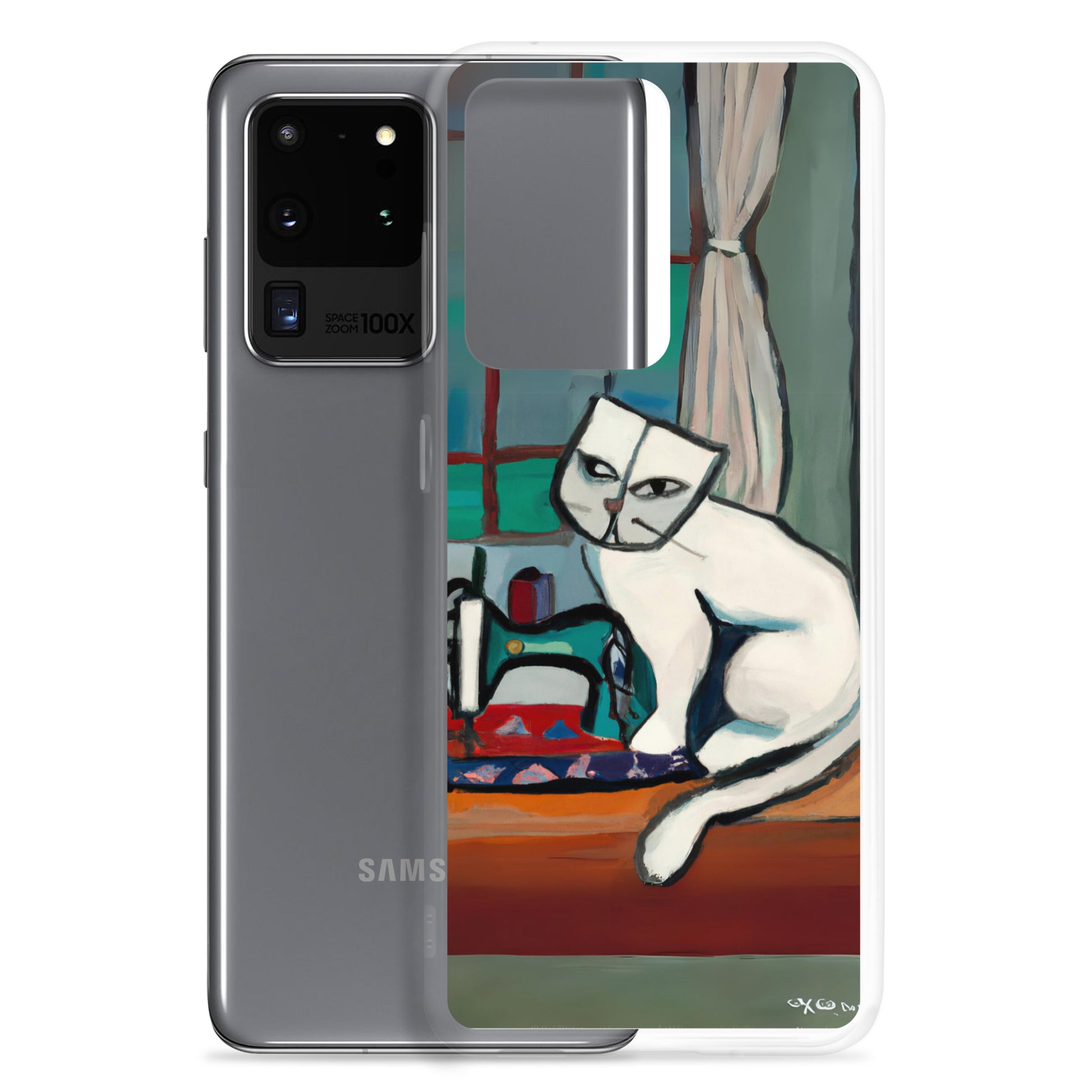 Samsung® Galaxy "Sewing Cats" Clear Phone Case Design – The Perfect Gift for People who Love to Sew