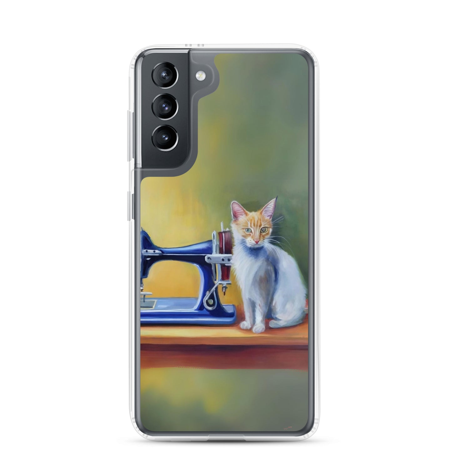 Samsung® Galaxy "Sewing Cats" Clear Phone Case Design – The Perfect Gift for People who Love to Sew