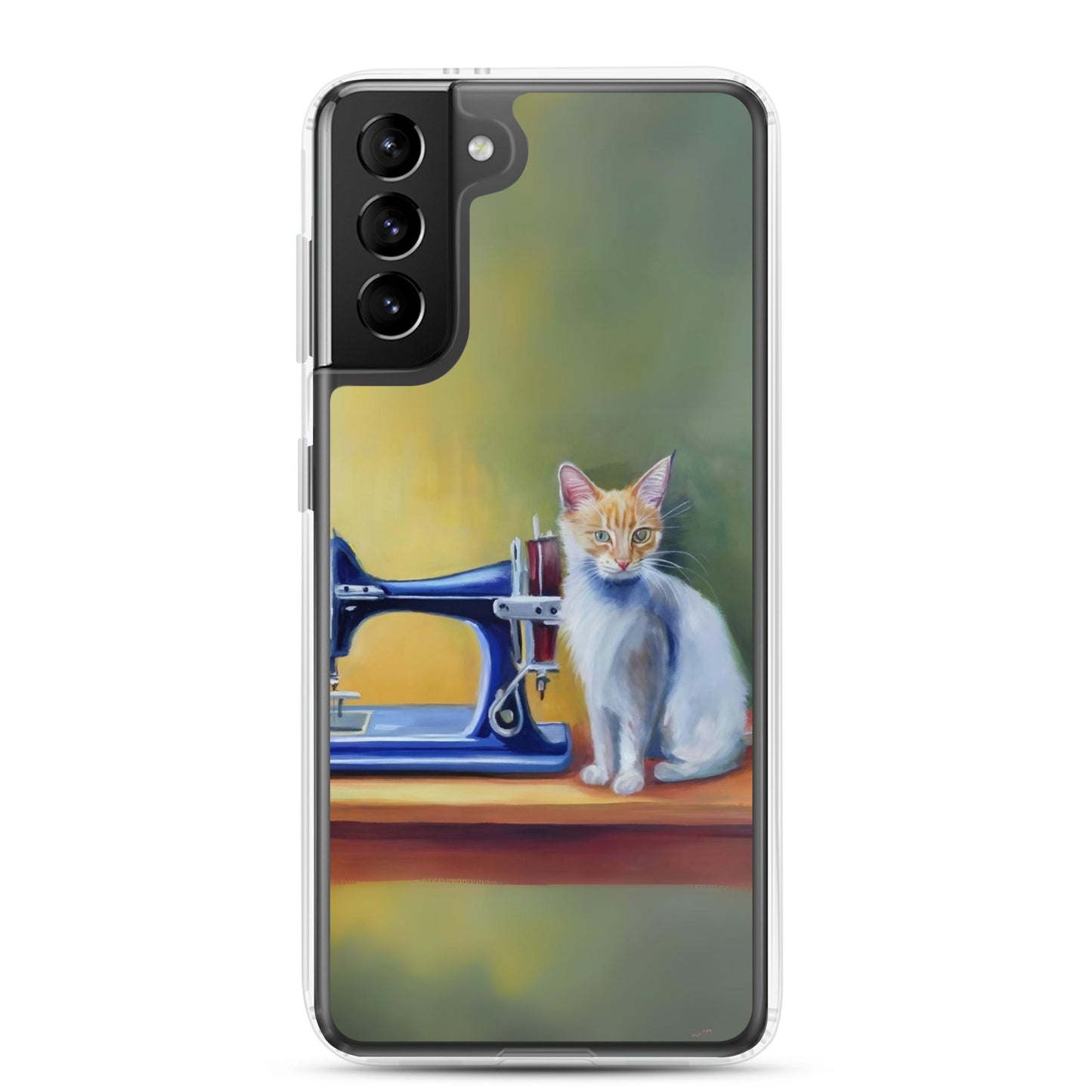 Samsung® Galaxy "Sewing Cats" Clear Phone Case Design – The Perfect Gift for People who Love to Sew