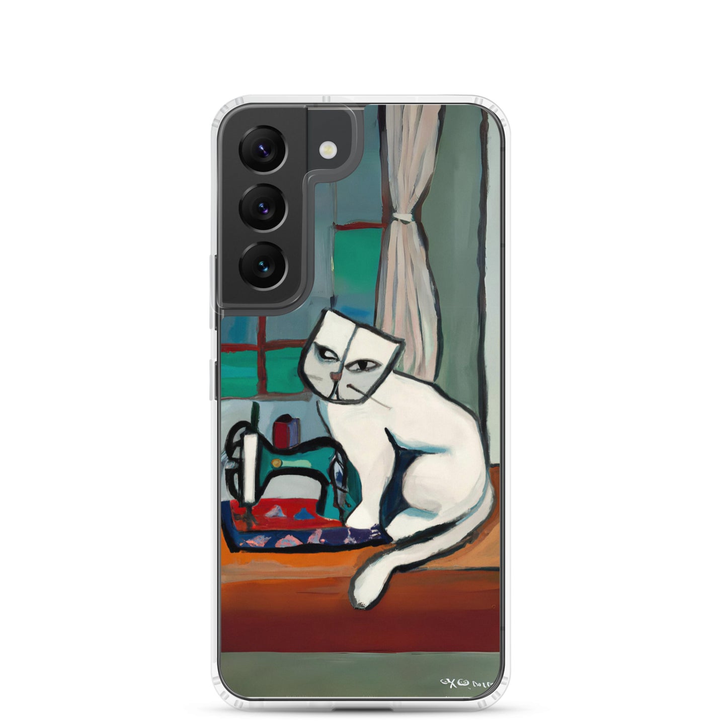 Samsung® Galaxy "Sewing Cats" Clear Phone Case Design – The Perfect Gift for People who Love to Sew