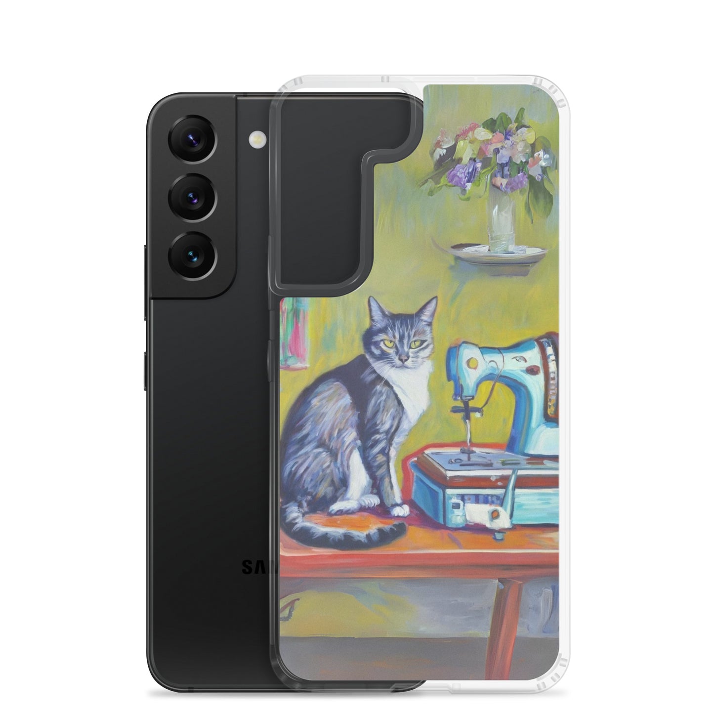 Samsung® Sewing Cats Clear Phone Case 7