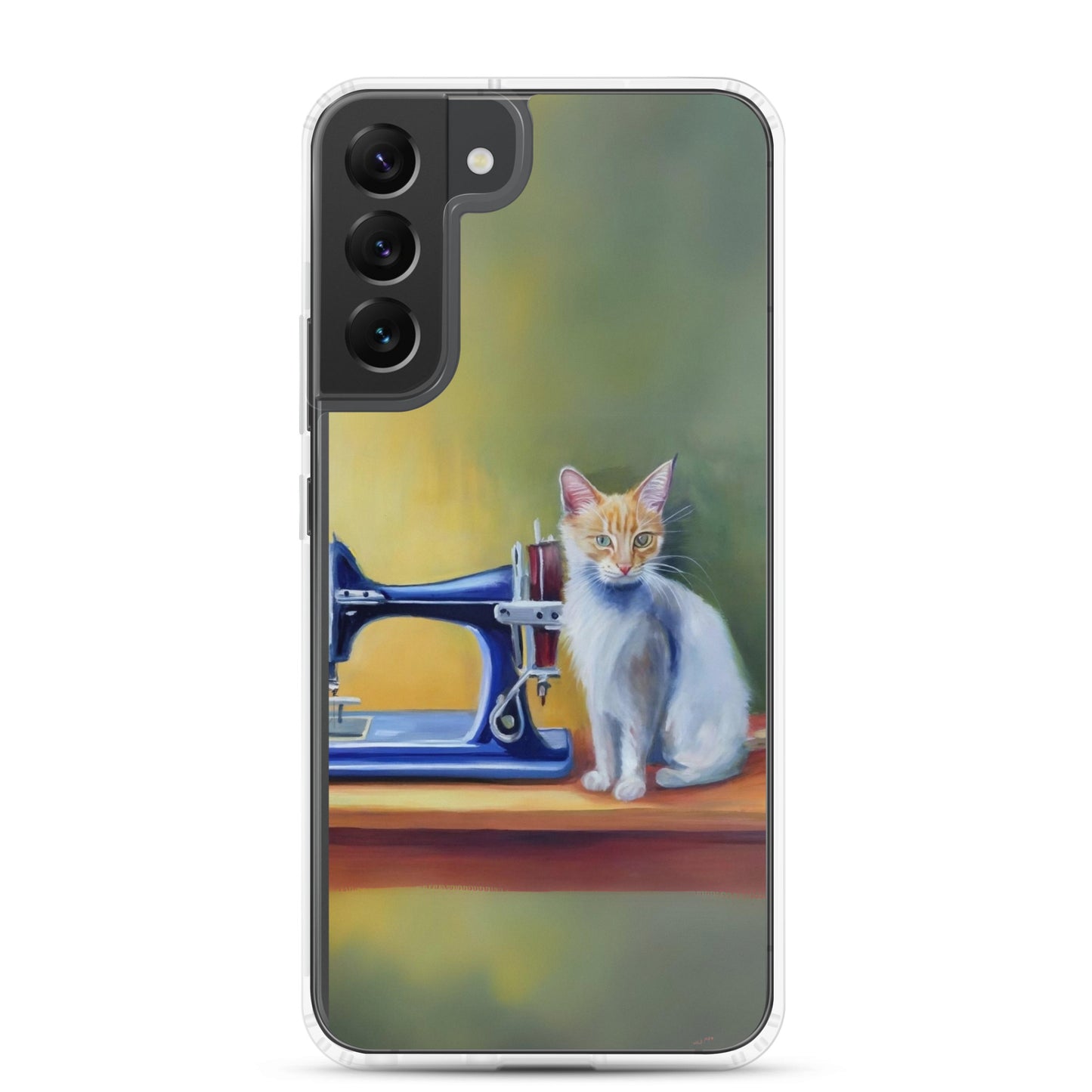 Samsung® Galaxy "Sewing Cats" Clear Phone Case Design – The Perfect Gift for People who Love to Sew