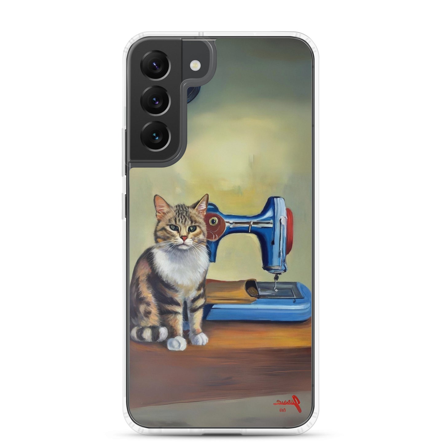 Samsung® Galaxy "Sewing Cats" Clear Phone Case Design – The Perfect Gift for People who Love to Sew