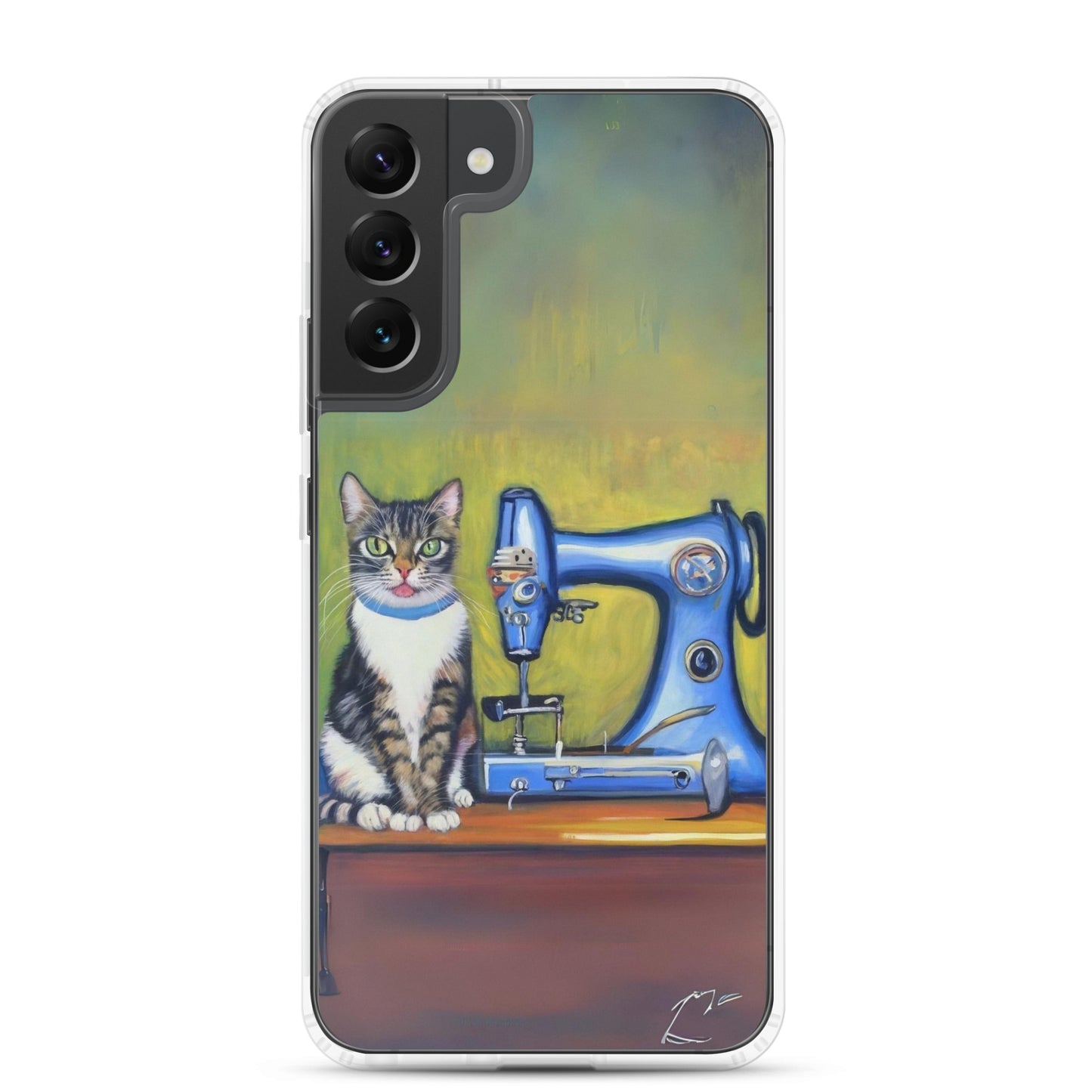 Samsung® Galaxy "Sewing Cats" Clear Phone Case Design – The Perfect Gift for People who Love to Sew