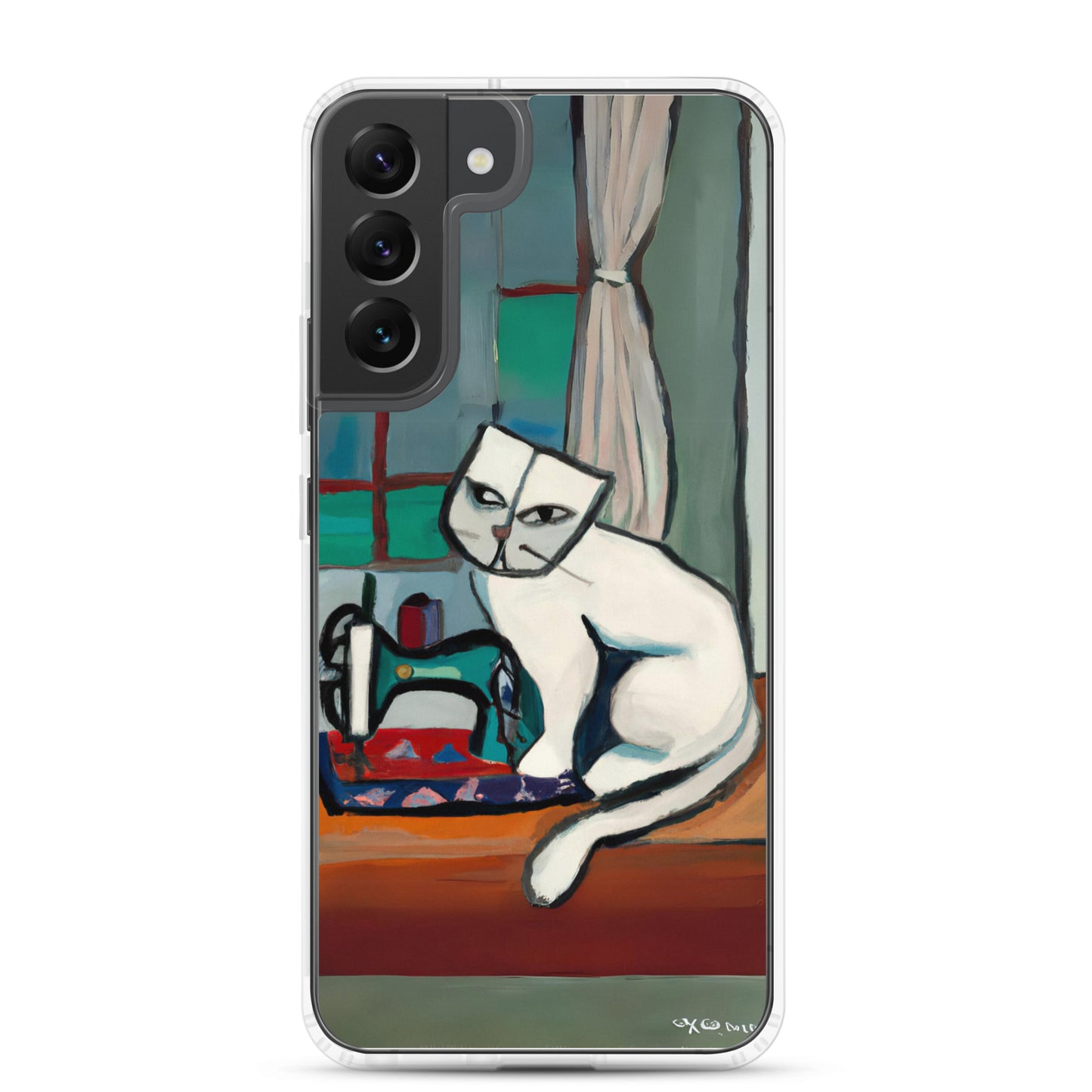 Samsung® Galaxy "Sewing Cats" Clear Phone Case Design – The Perfect Gift for People who Love to Sew